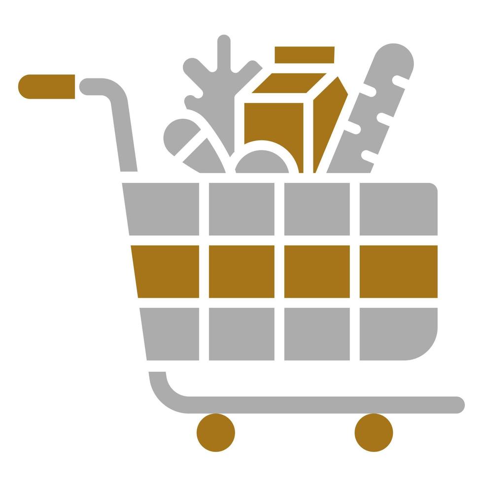 Food Cart Vector Icon Style