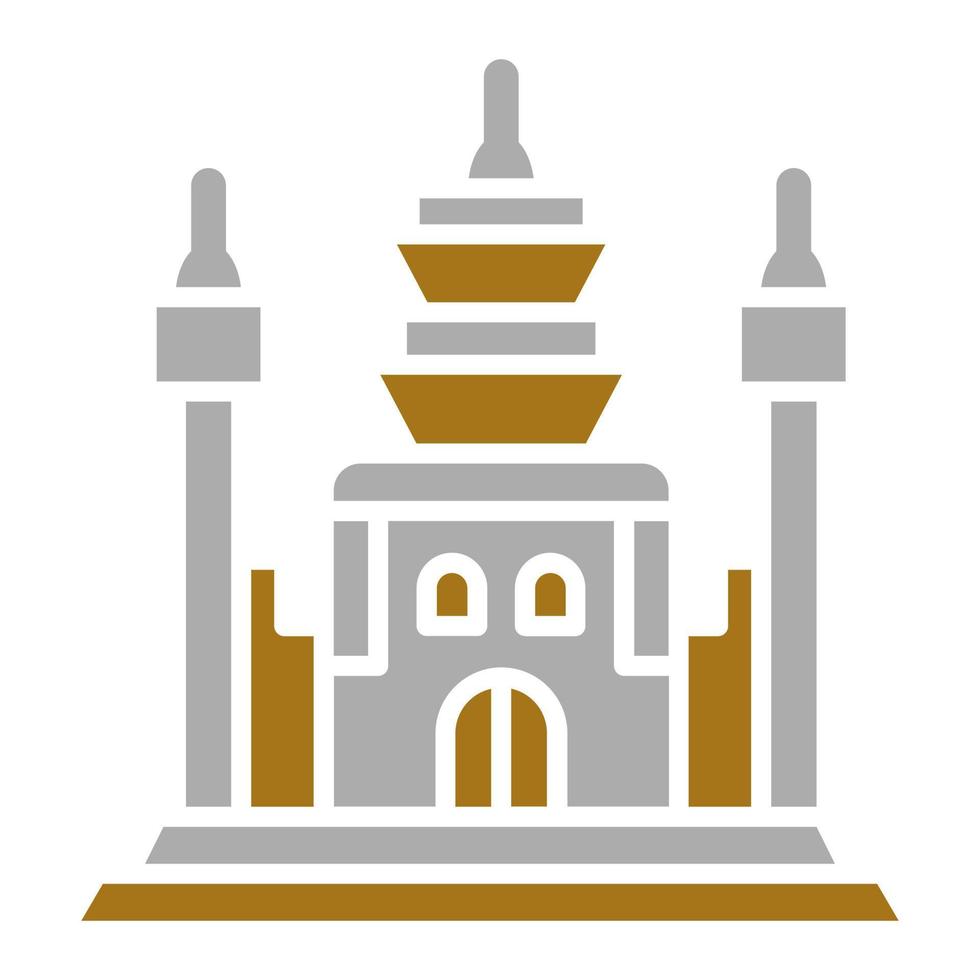 Angkor Wat Vector Icon Style