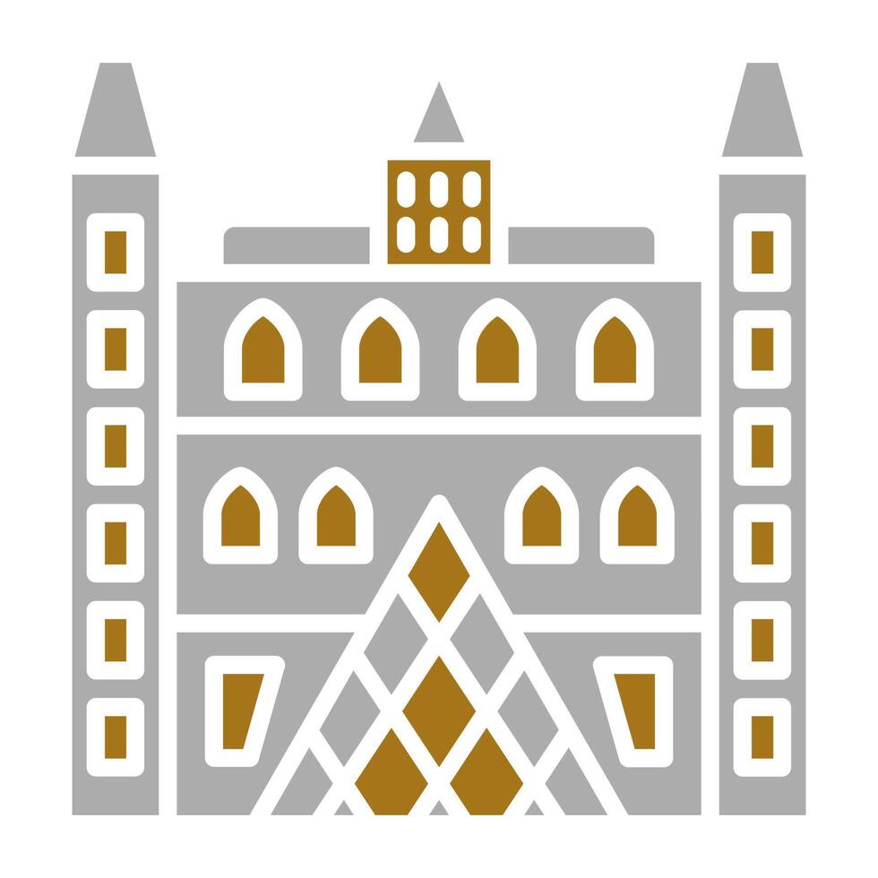 Louvre Vector Icon Style