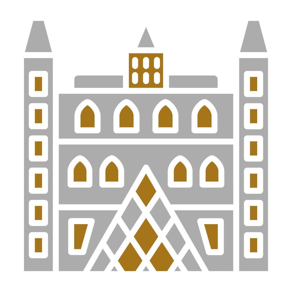 Louvre Vector Icon Style