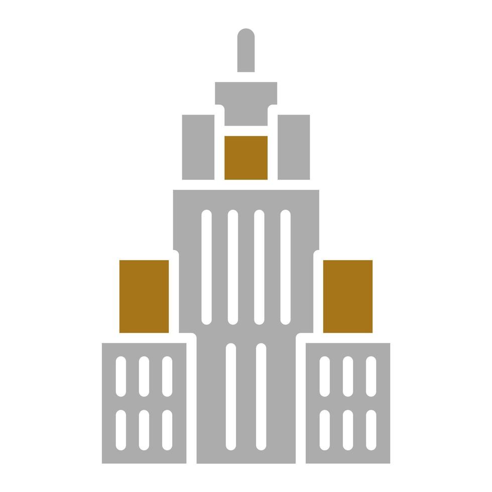 Empire State Building Vector Icon Style