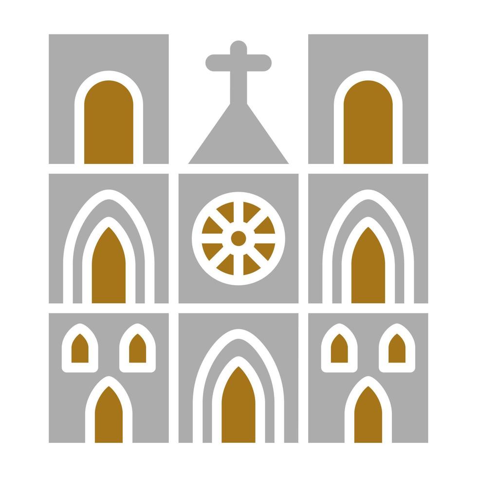 Notre Dame Vector Icon Style