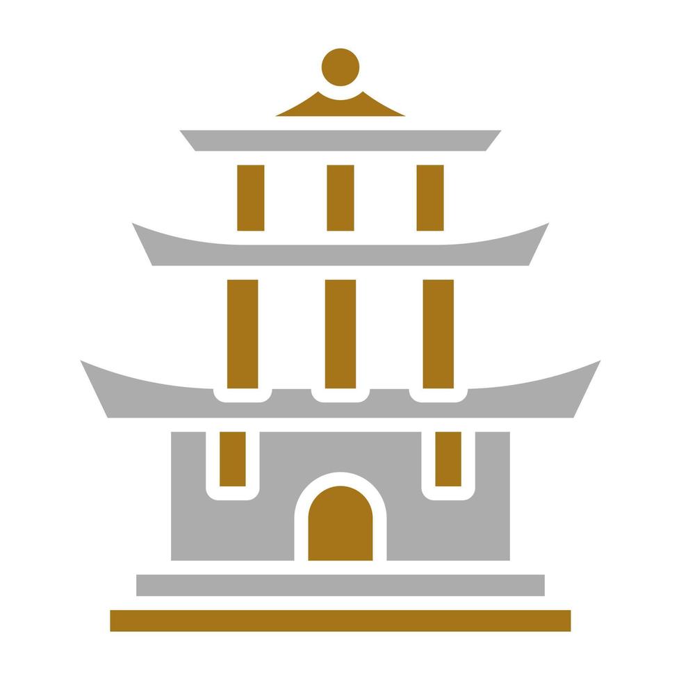 Pagoda Vector Icon Style
