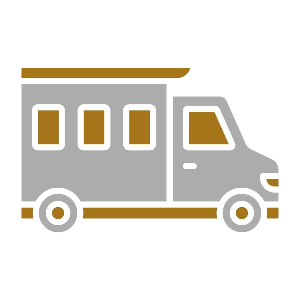 Camper Van Vector Icon Style