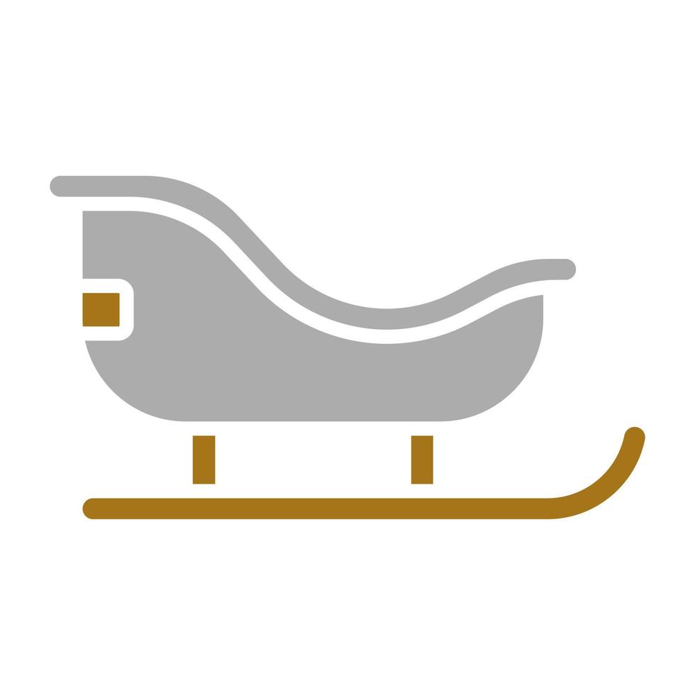 Sled Vector Icon Style