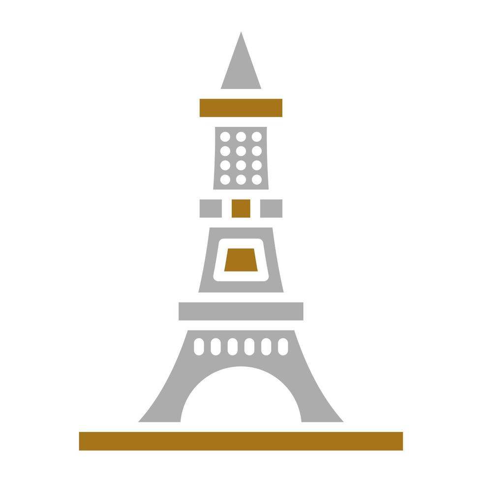 eiffel torre vector icono estilo