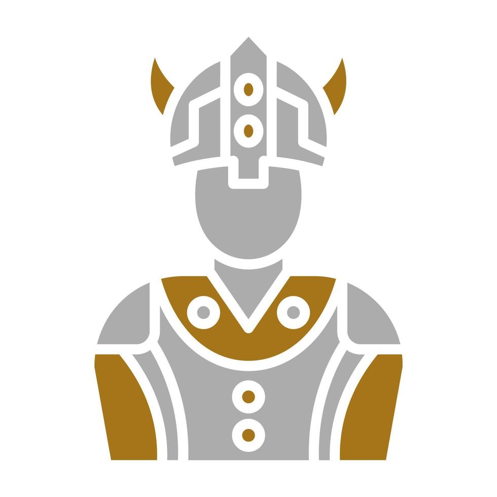 vikingo hombre vector icono estilo