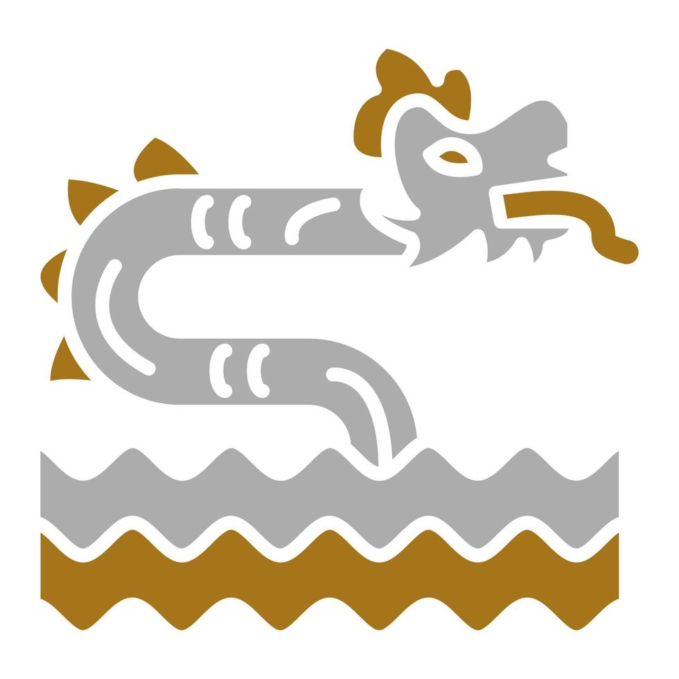 Sea Monster Vector Icon Style