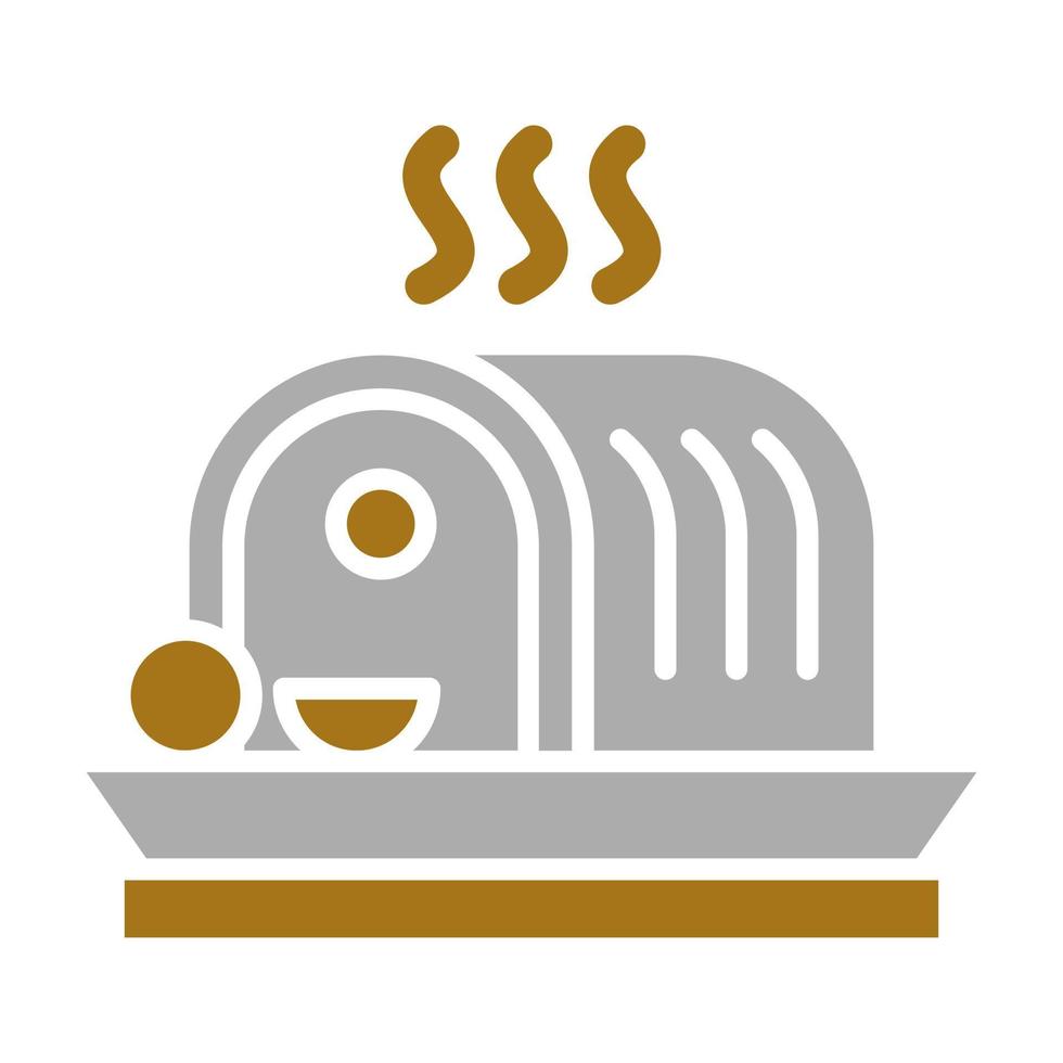 Roasted Meat Vector Icon Style
