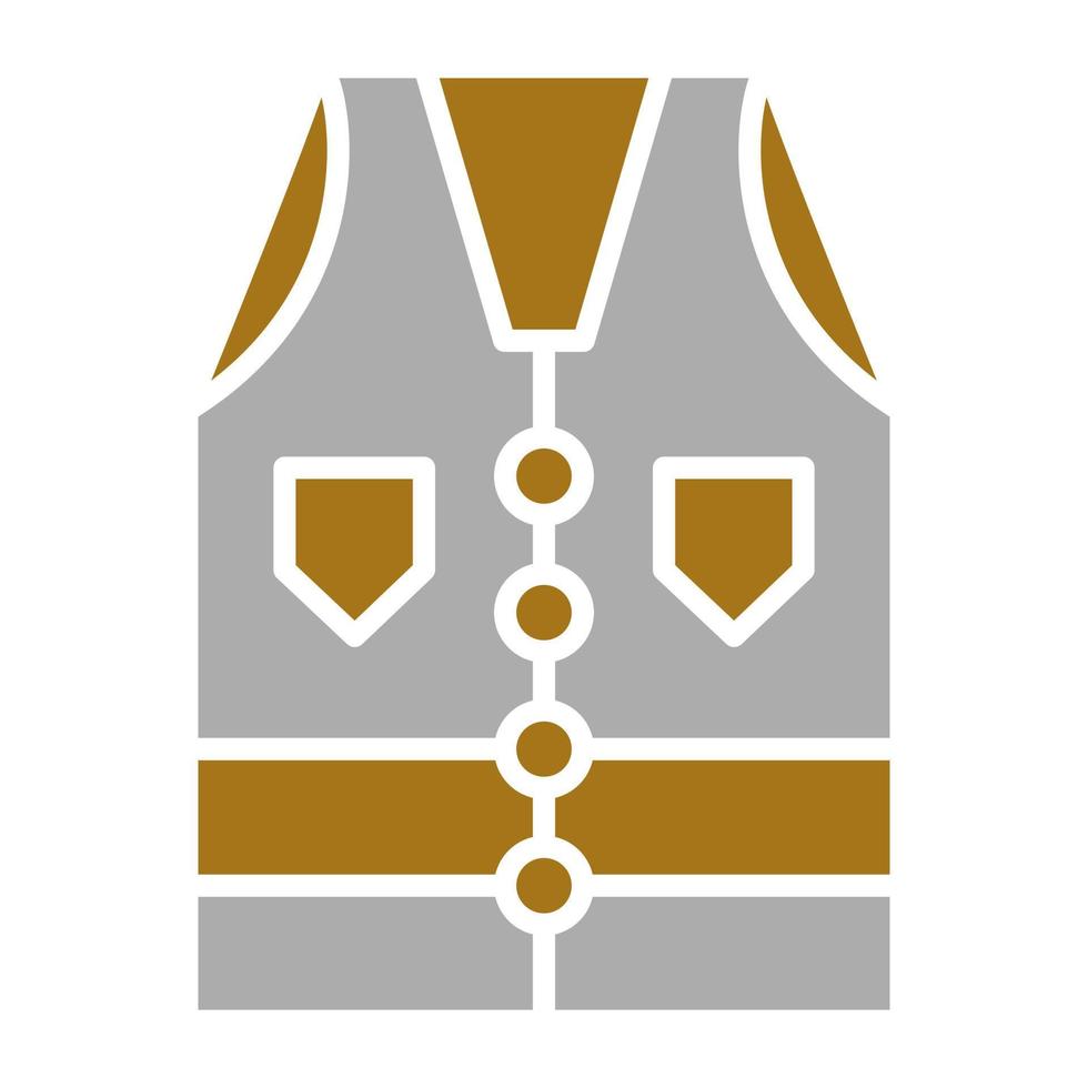 Coat Vest Vector Icon Style