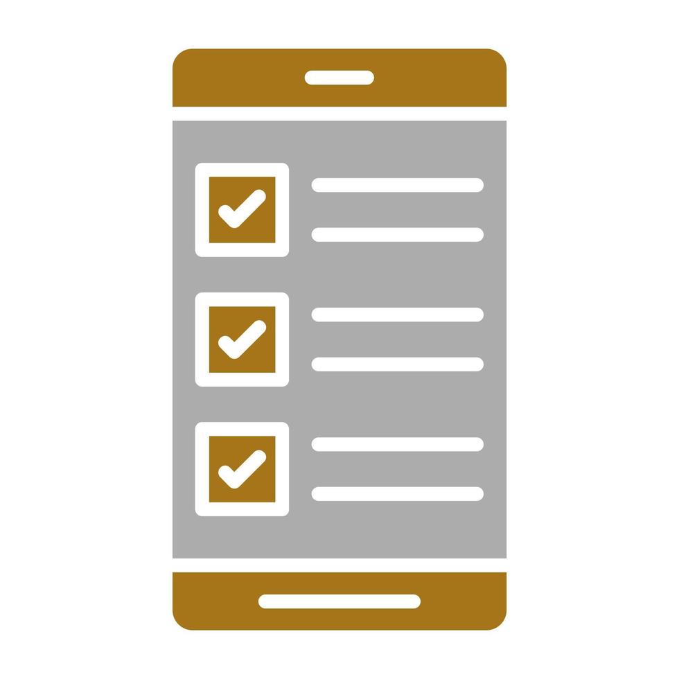 Survey Mobile App Vector Icon Style