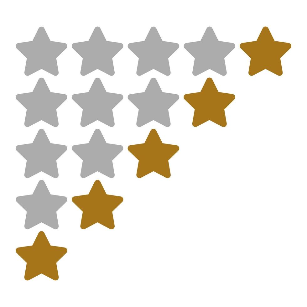 Star Rating Vector Icon Style