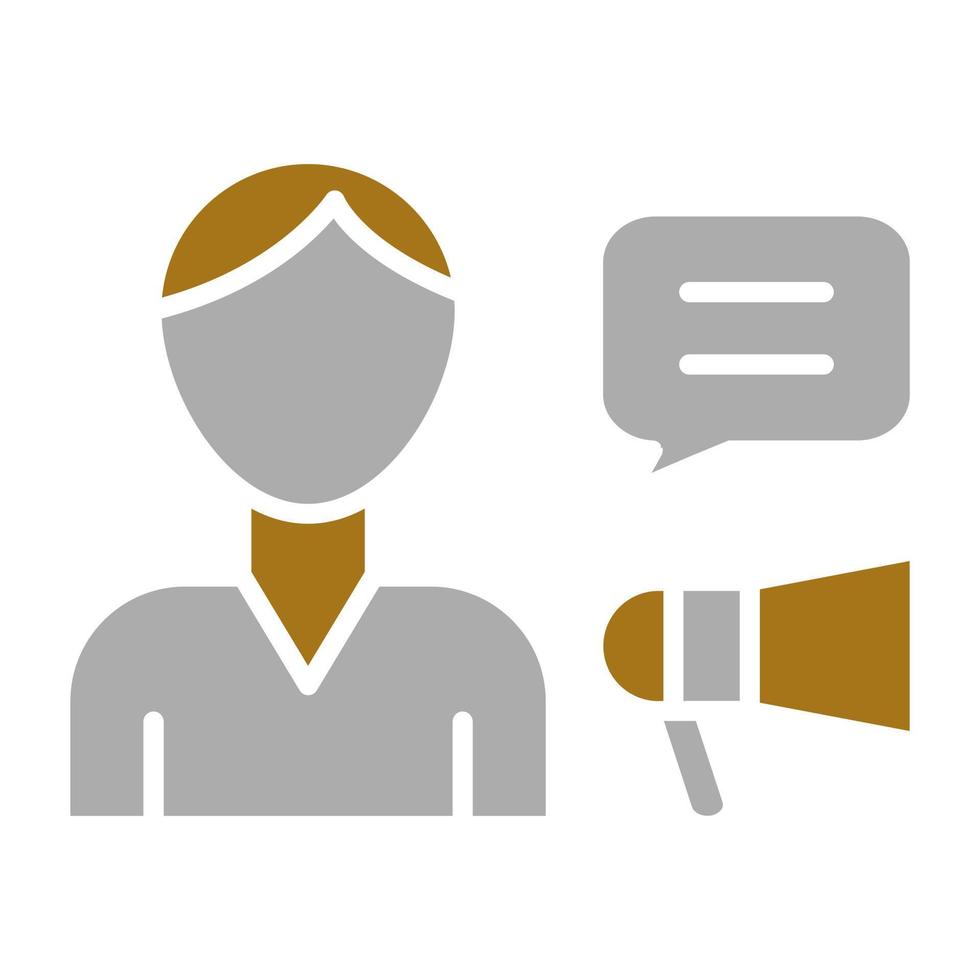 PR Specialist Male Vector Icon Style