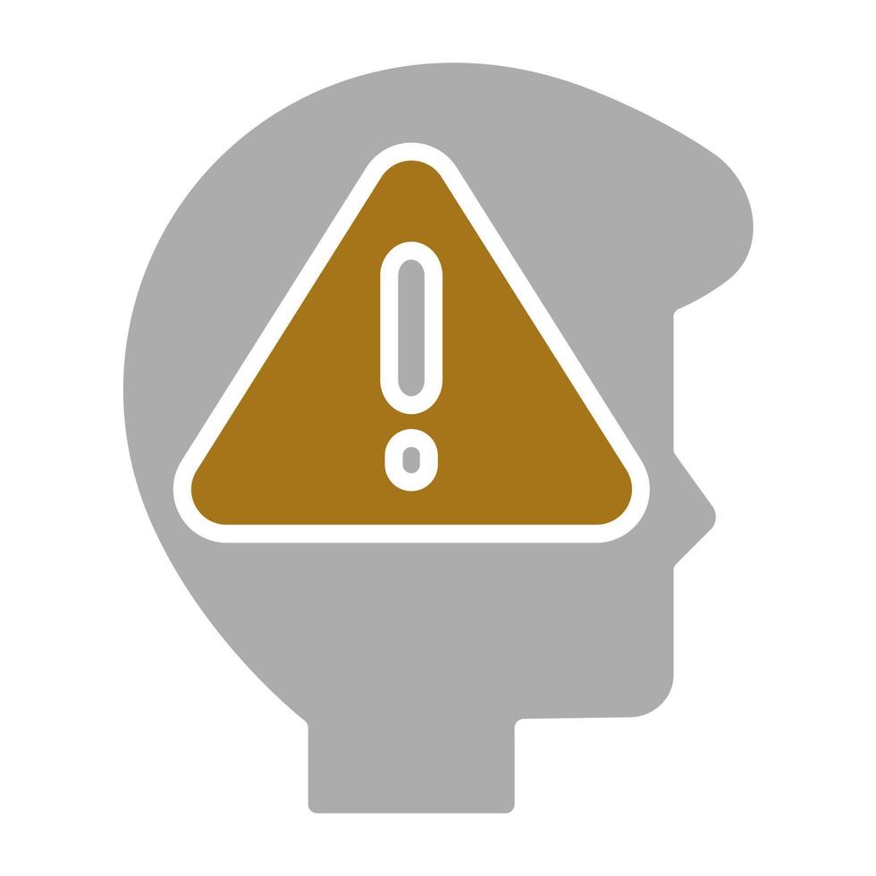 Cautious Vector Icon Style