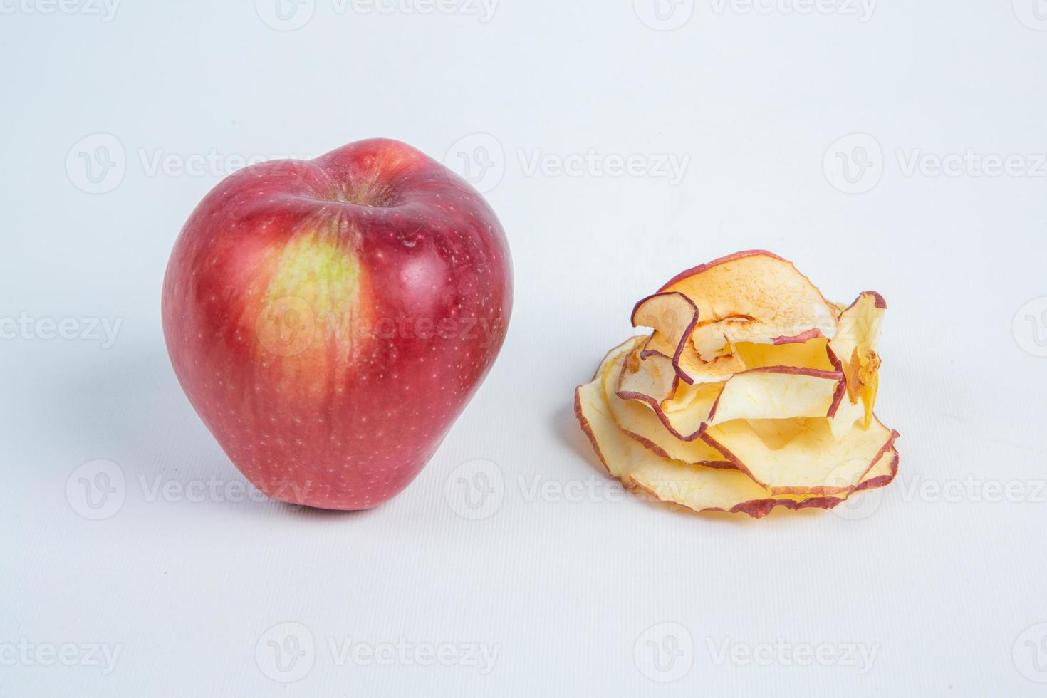 Dried fruits isolated on white background. Healthy eating concept. Top view. Healthy vegetarian food concept. Dried fruit chips. photo