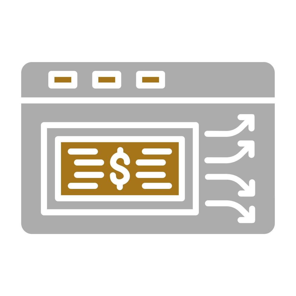 Money Transfer Portal Vector Icon Style
