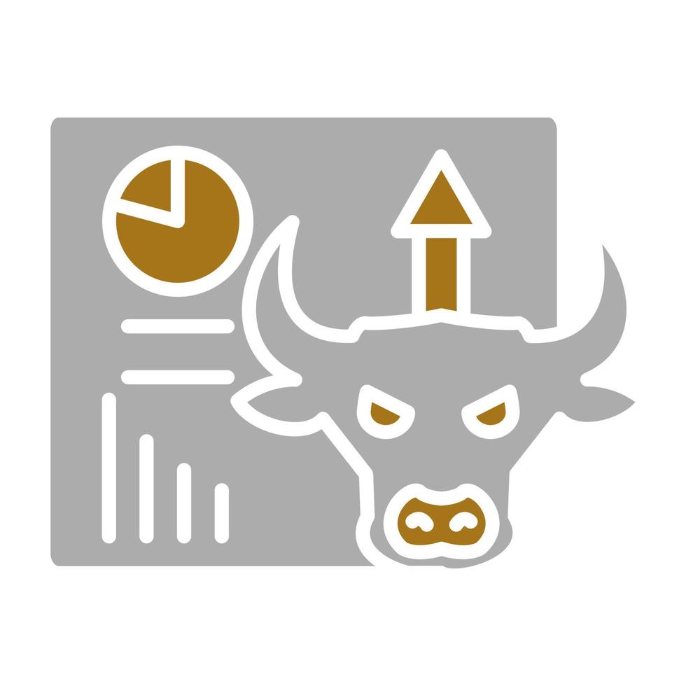 Bull Market Vector Icon Style