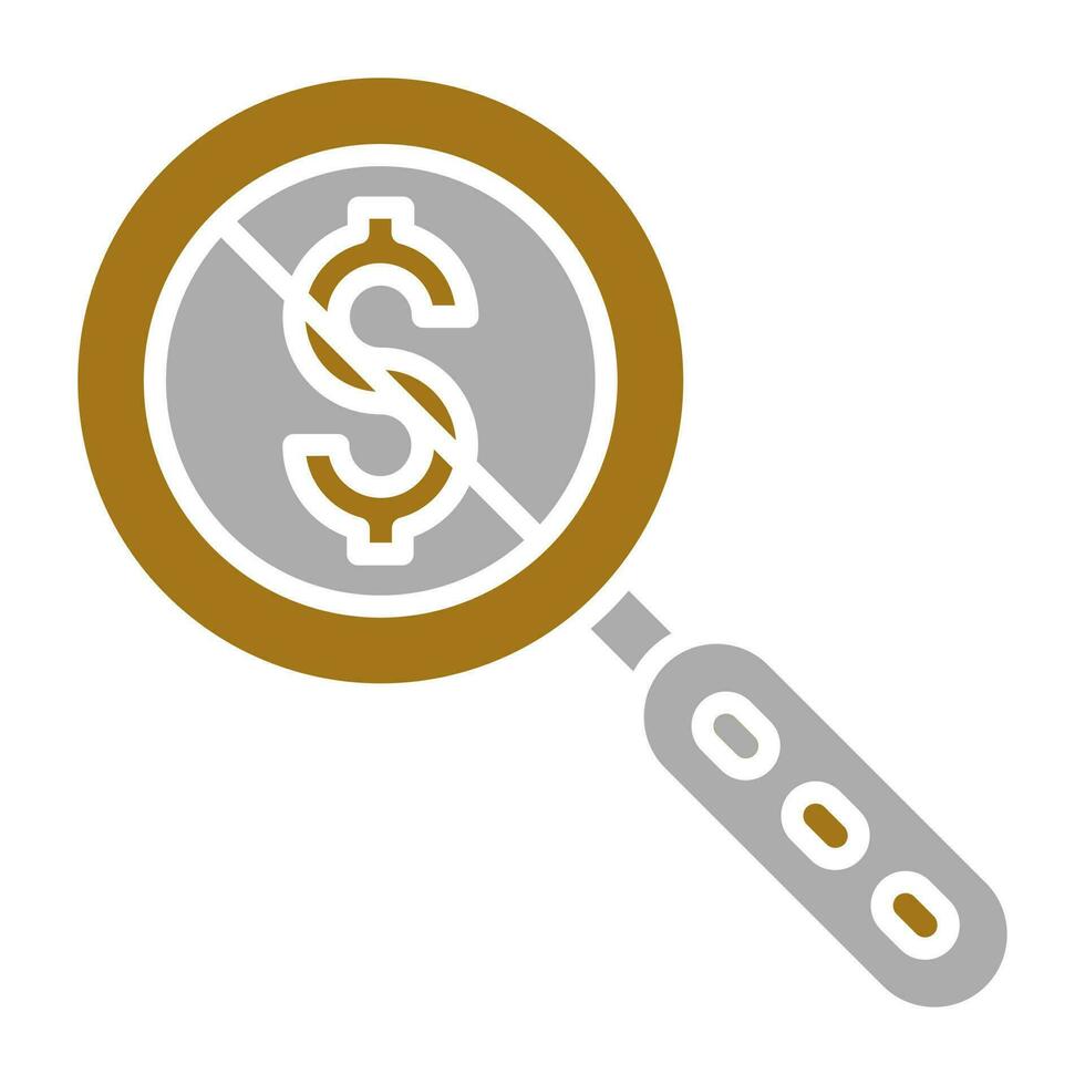 No Hidden Charges Vector Icon Style