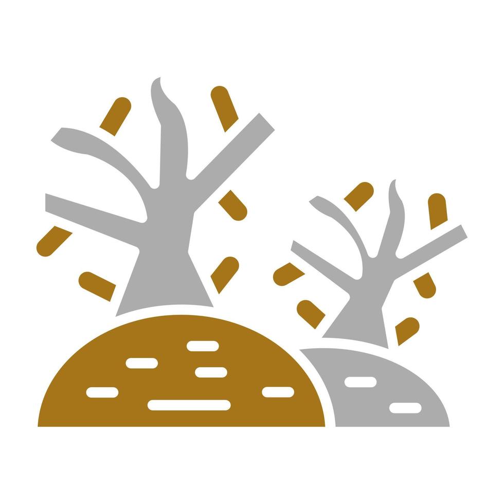 Dry Tree Vector Icon Style