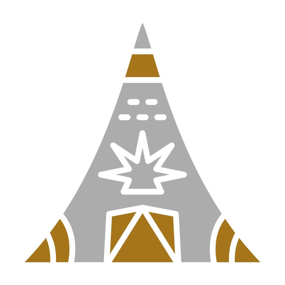 Desierto tipi vector icono estilo