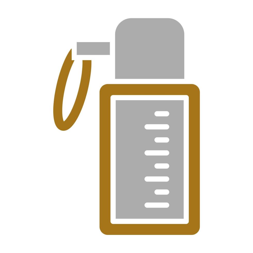 Water Flask Vector Icon Style