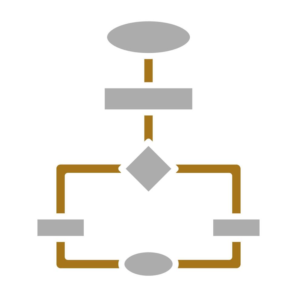 diagrama de flujo vector icono estilo