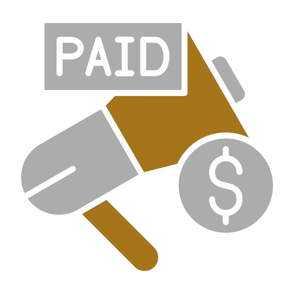 Paid Promotion Vector Icon Style