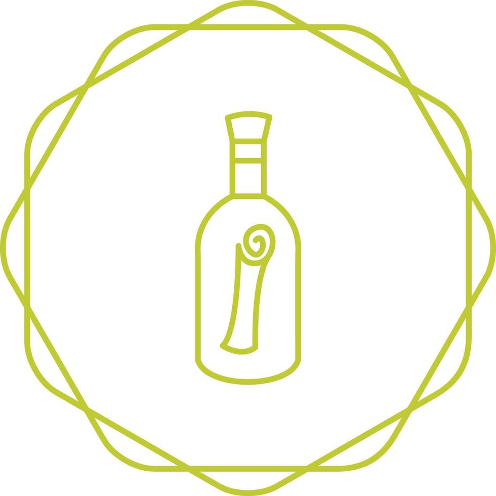 Scroll in Bottle Vector Icon