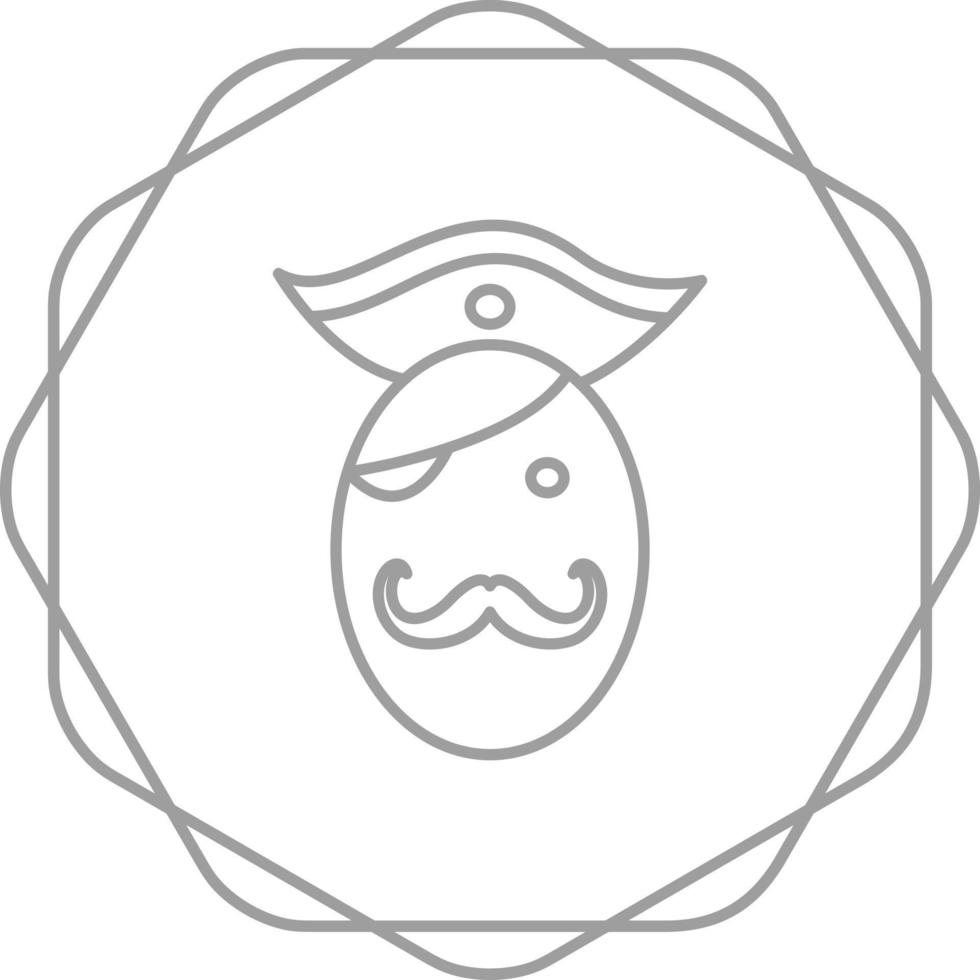 Pirate in Hat Vector Icon