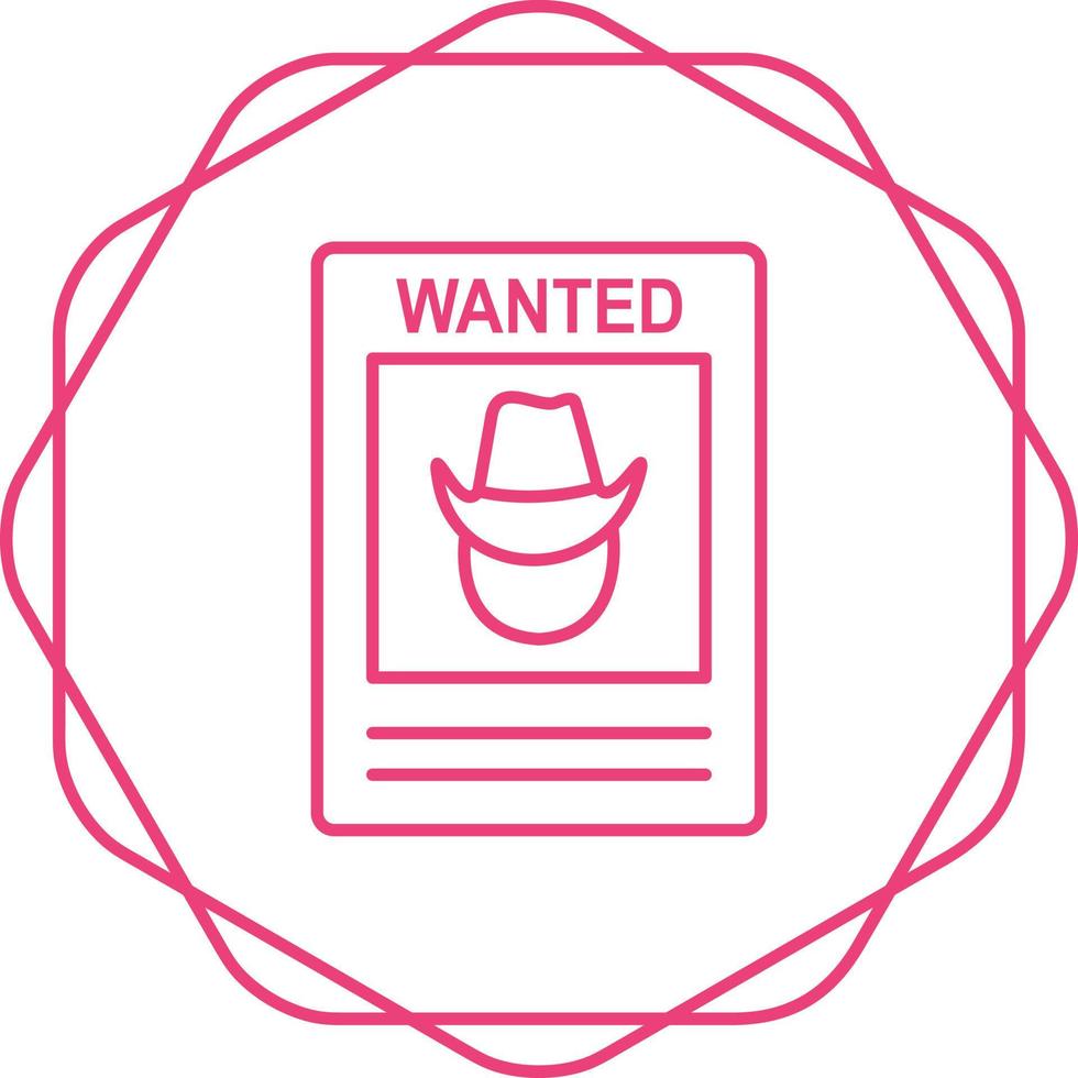 Wanted Poster Vector Icon