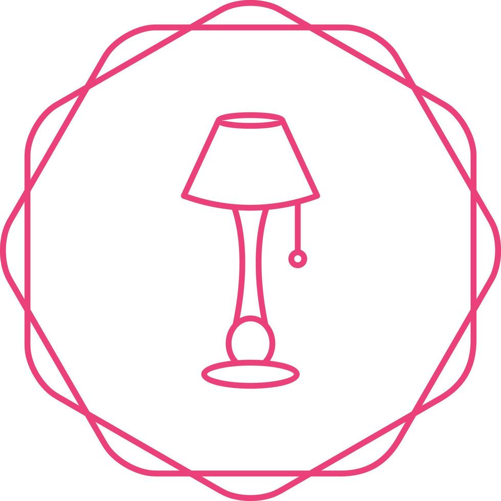 Lamp with stand Vector Icon