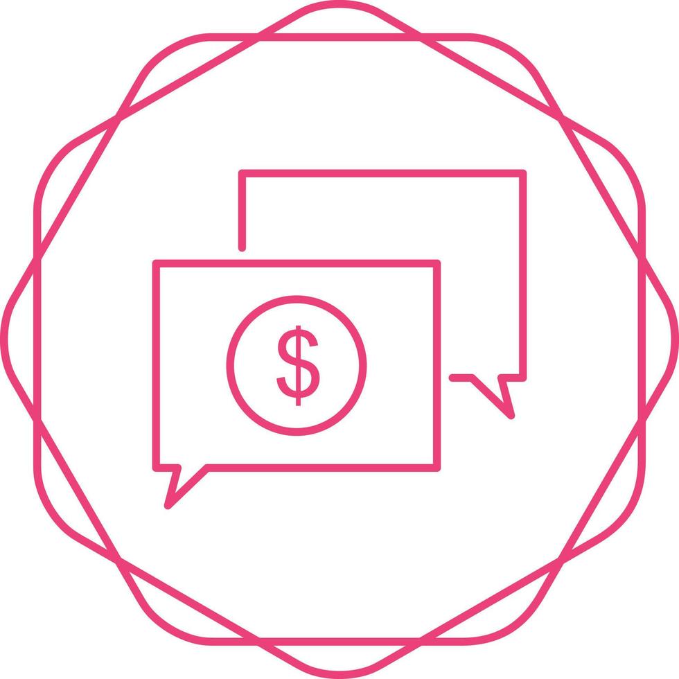 Money Talk Vector Icon