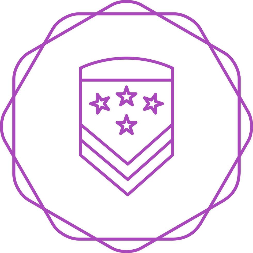 Military Badge Vector Icon