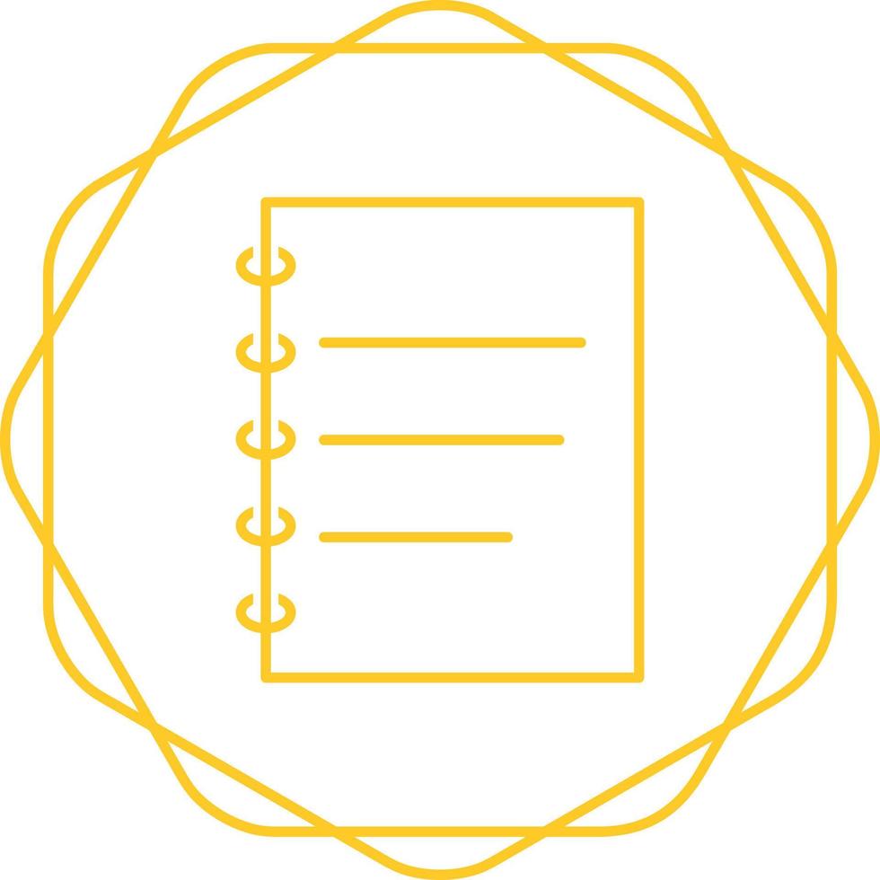 Notepad Vector Icon