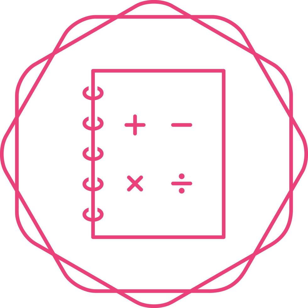 icono de vector de matemáticas