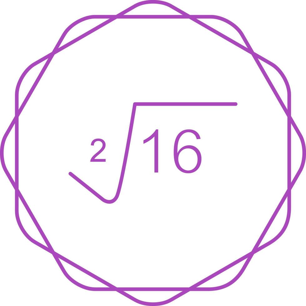 Square Root Vector Icon