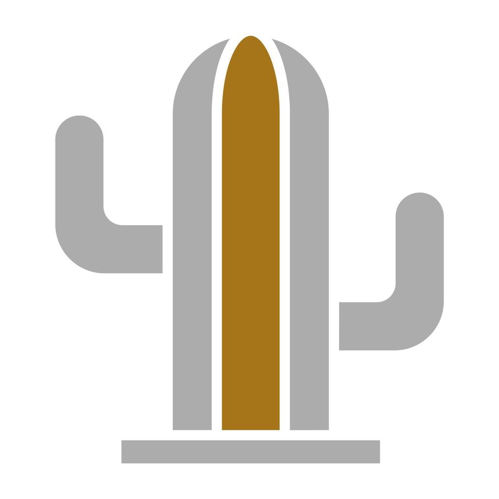 cactus vector icono estilo