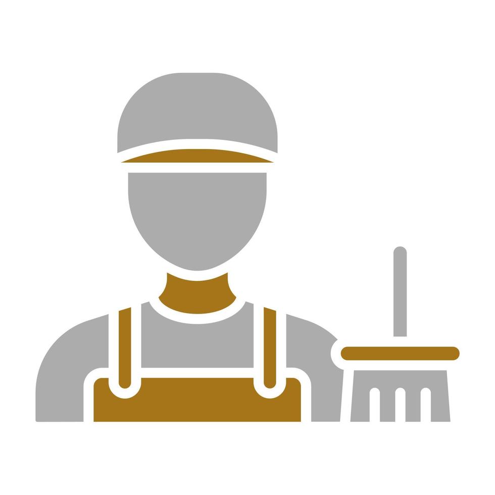 Janitor Vector Icon Style