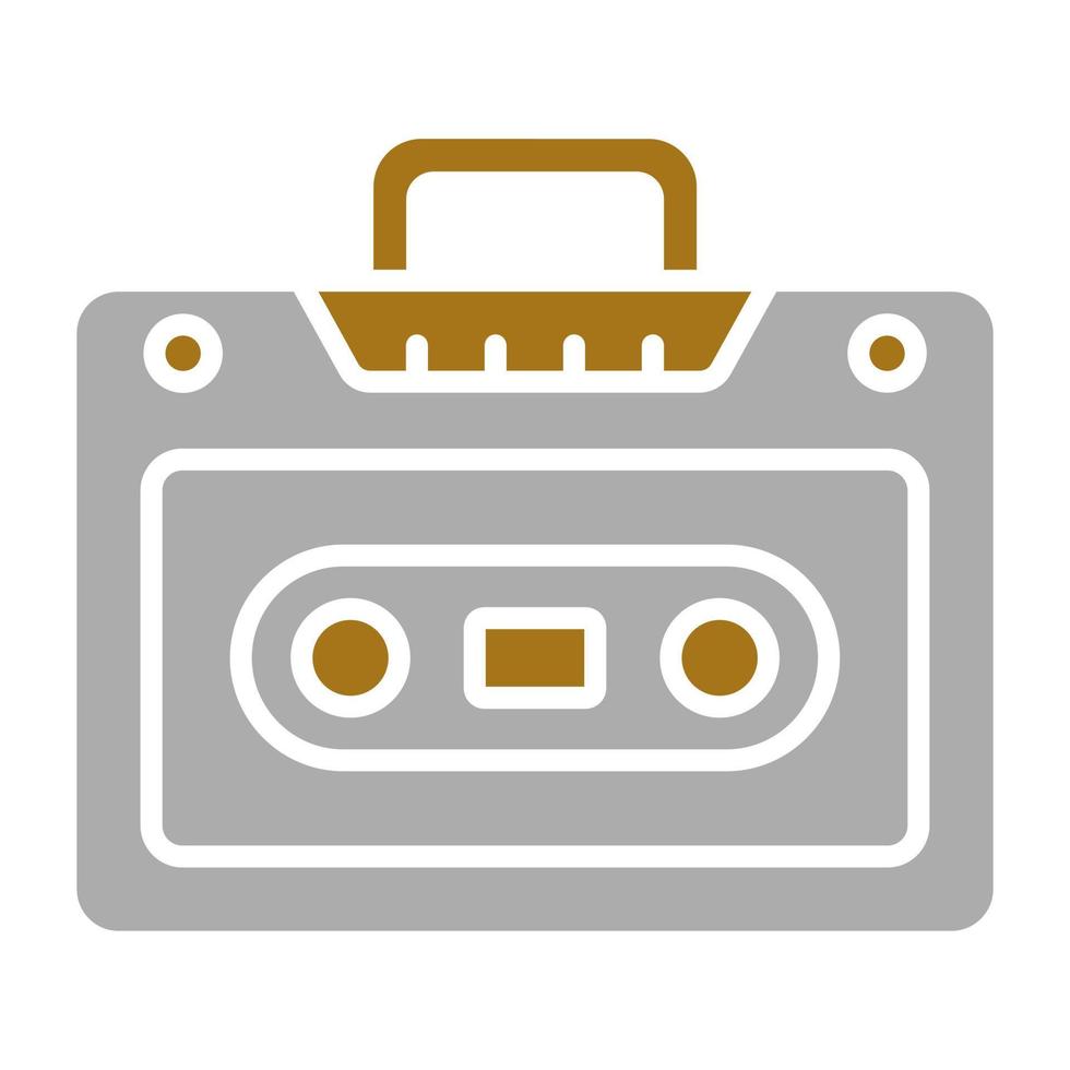 Cassette Player Vector Icon Style
