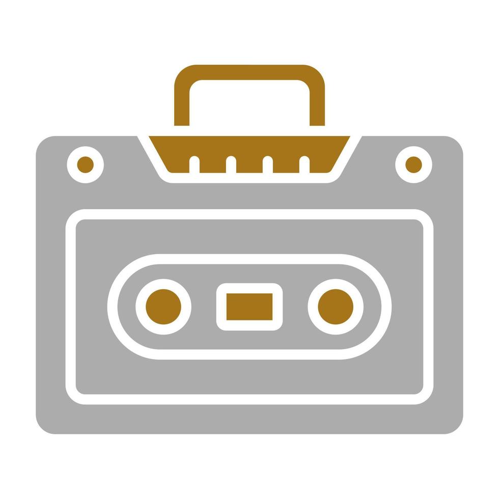 Cassette Player Vector Icon Style