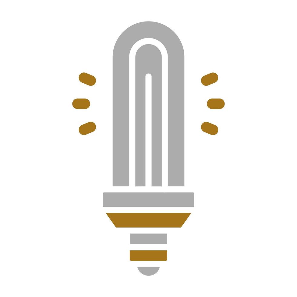 Cfl Tubular Bulb Vector Icon Style