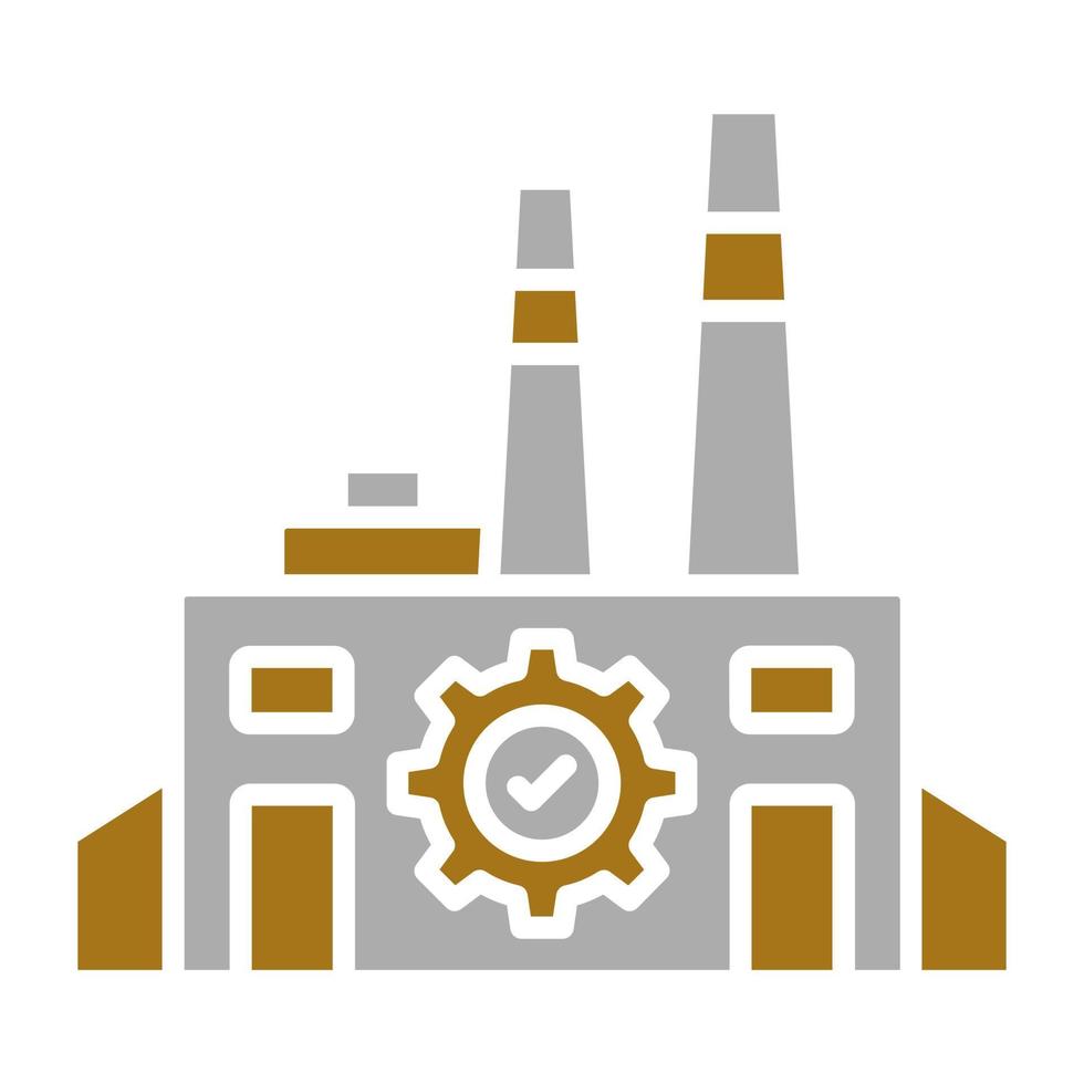 Focused Factory Producti Vector Icon Style