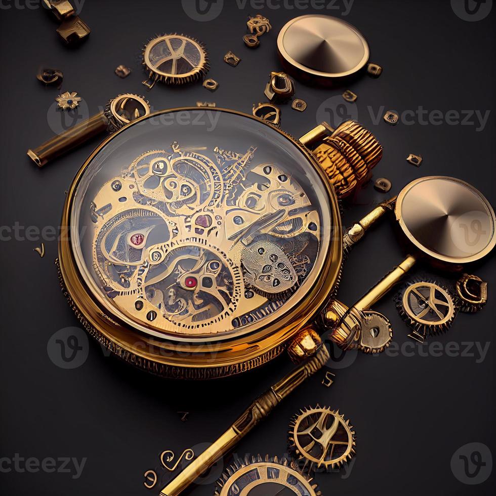 Mechanical Gold vintage watches photo