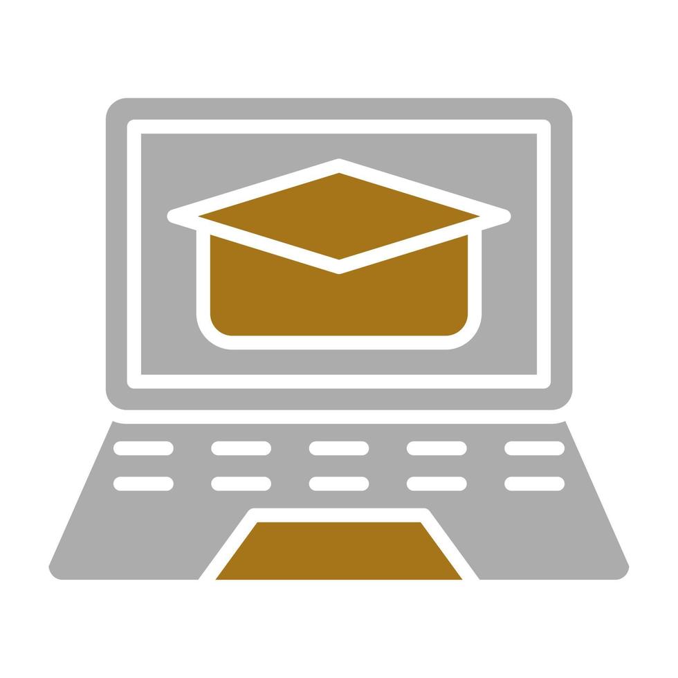 Online Learning Vector Icon Style