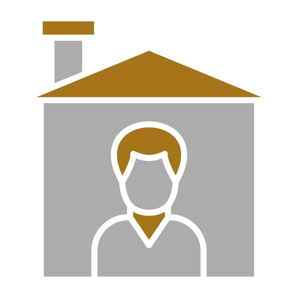 Stay Home Vector Icon Style