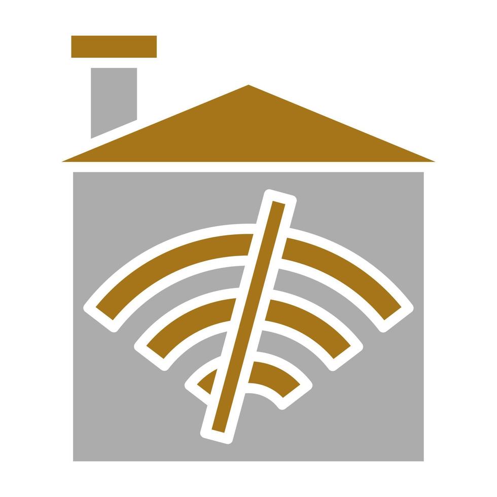 NO Wifi Home Vector Icon Style