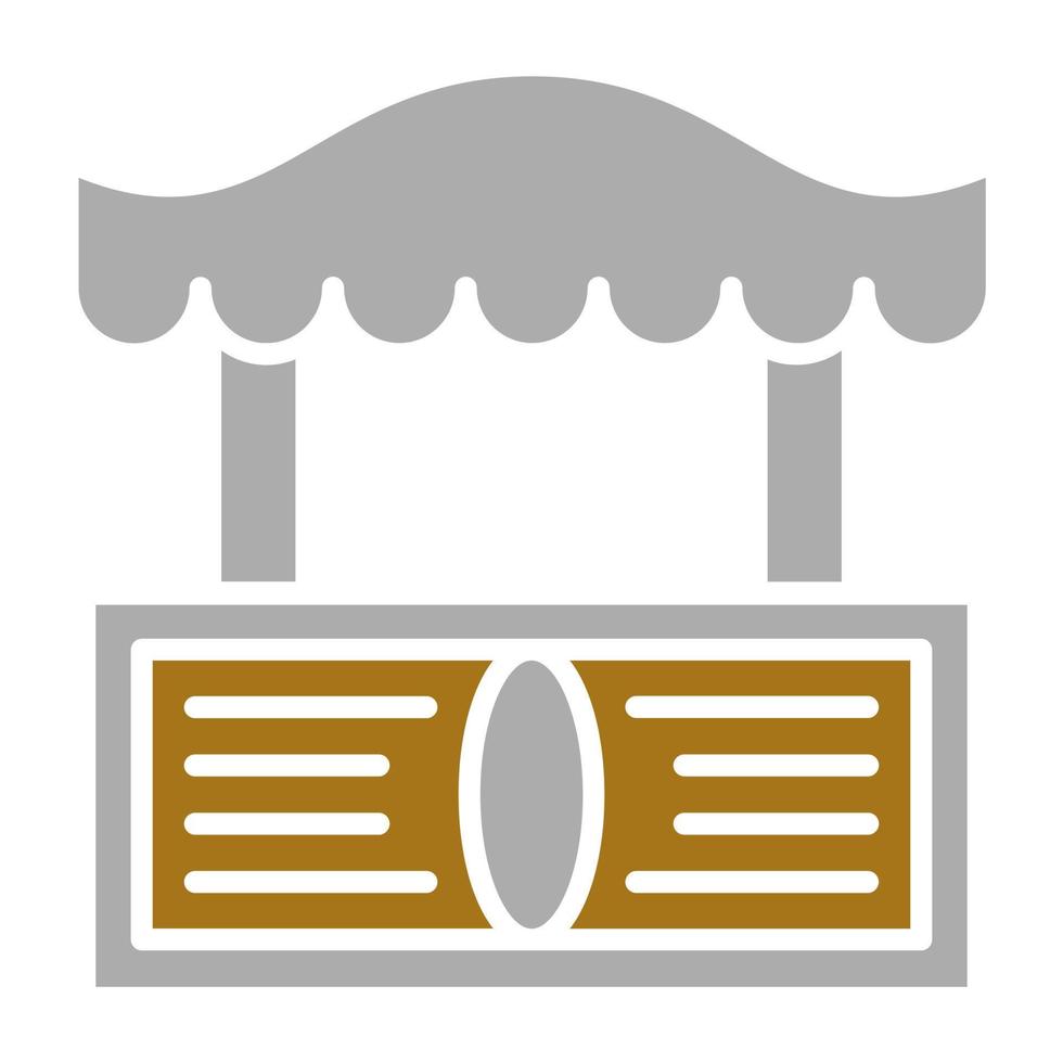 Street Market Vector Icon Style