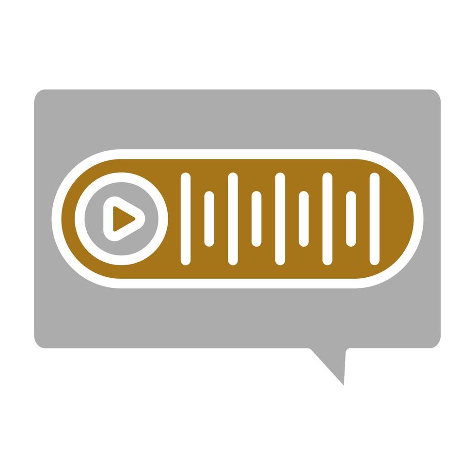 Voice Message Vector Icon Style