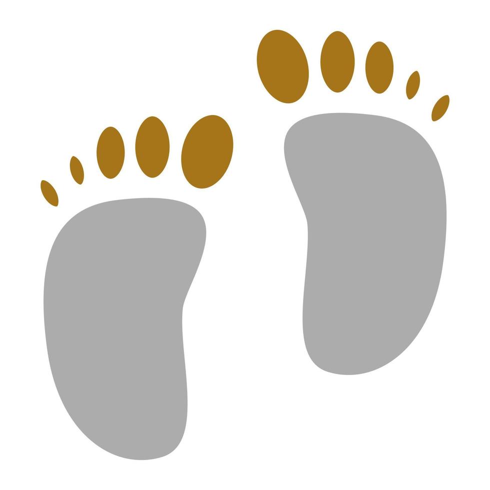 Footprint Vector Icon Style