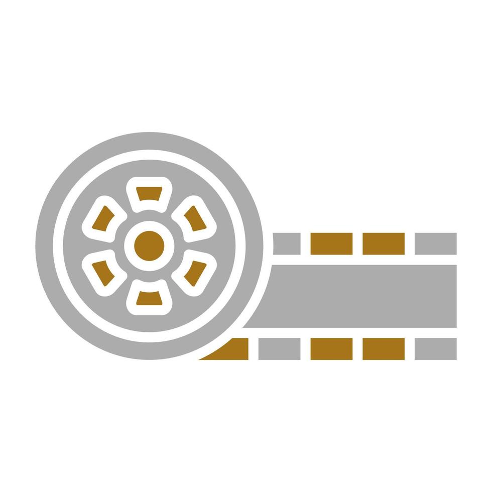 Film Reel Vector Icon Style